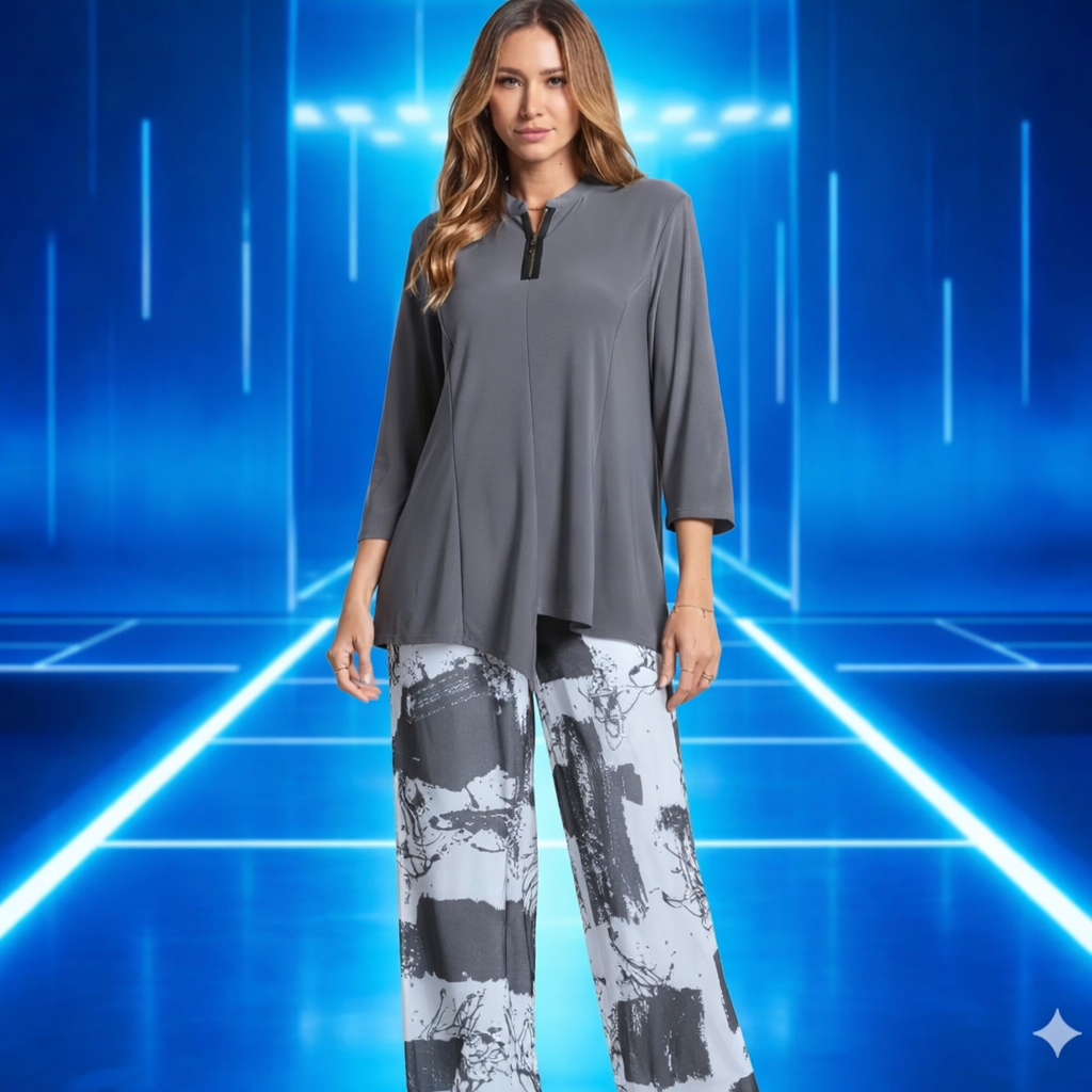 IC Collection Print Pull On Pants | Unique Apparel USA