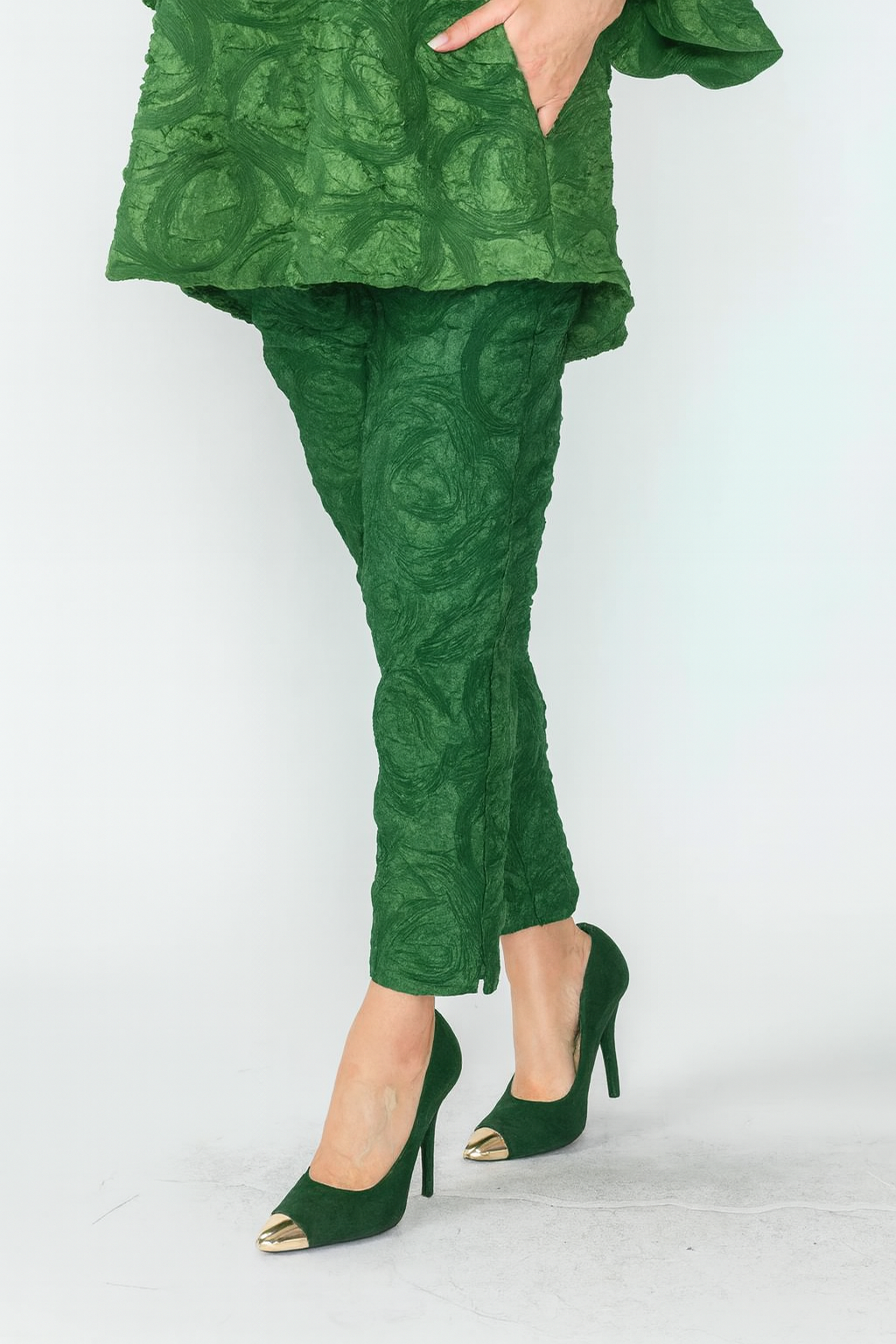 IC Collection Bloom Textured Pant-6406P