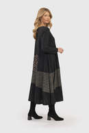 Alembika Gabby Swing Dress, Black/Graphite-AD317R