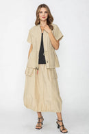 IC Collection Nylon Elastic Waist Skirt-C1100S