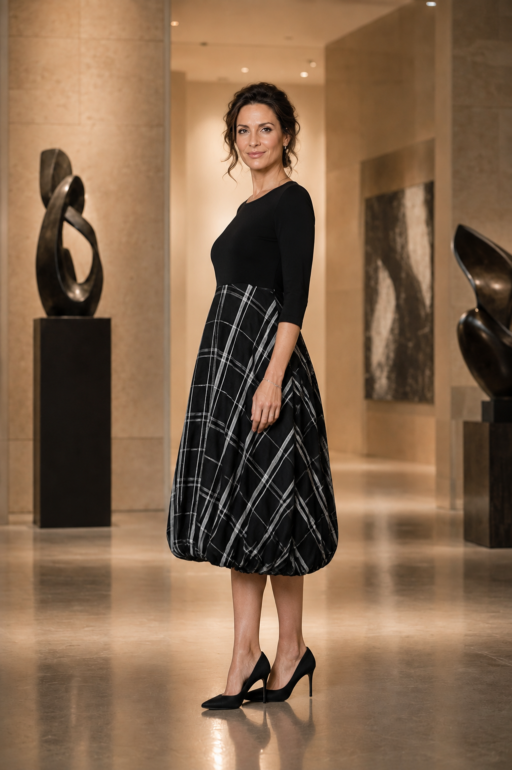 Moonlight Fun & Easy Dress-D4082BLG, view 2