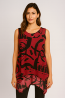 By JJ Sleeveless Graphic Top-IT201P