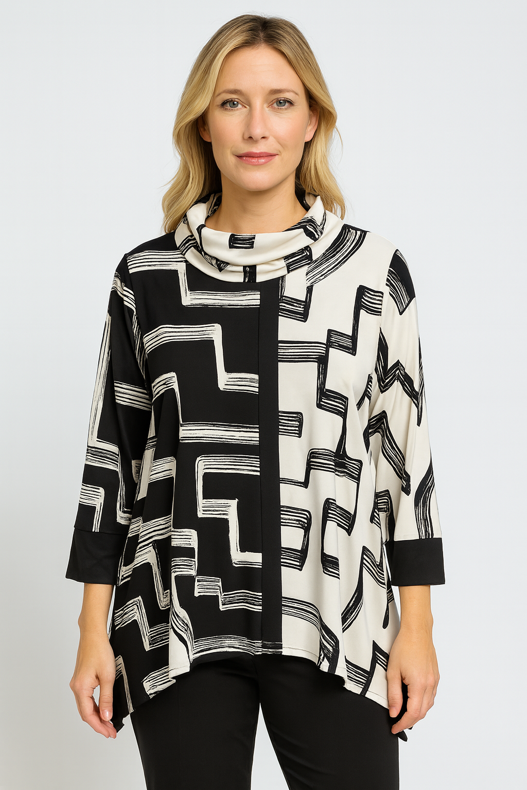 IC Collection Abstract Print Tunic-IC-5541T