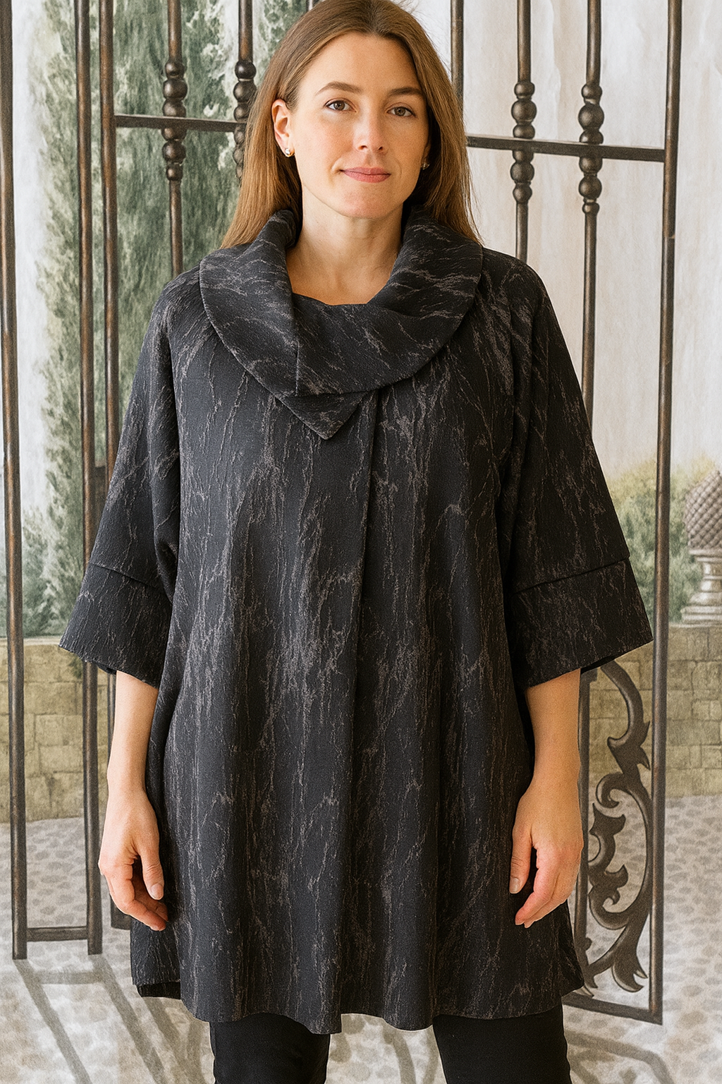 Comfy USA Cowl Neck Coat-PT132JP