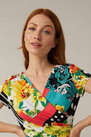 Joseph Ribkoff Vanilla Multi Print Dress-221376
