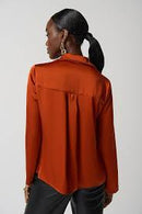 Joseph Ribkoff Tandoori Satin Top-233136