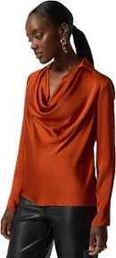 Joseph Ribkoff Tandoori Satin Top-233136