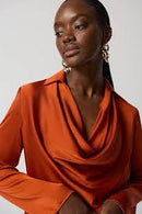 Joseph Ribkoff Tandoori Satin Top-233136
