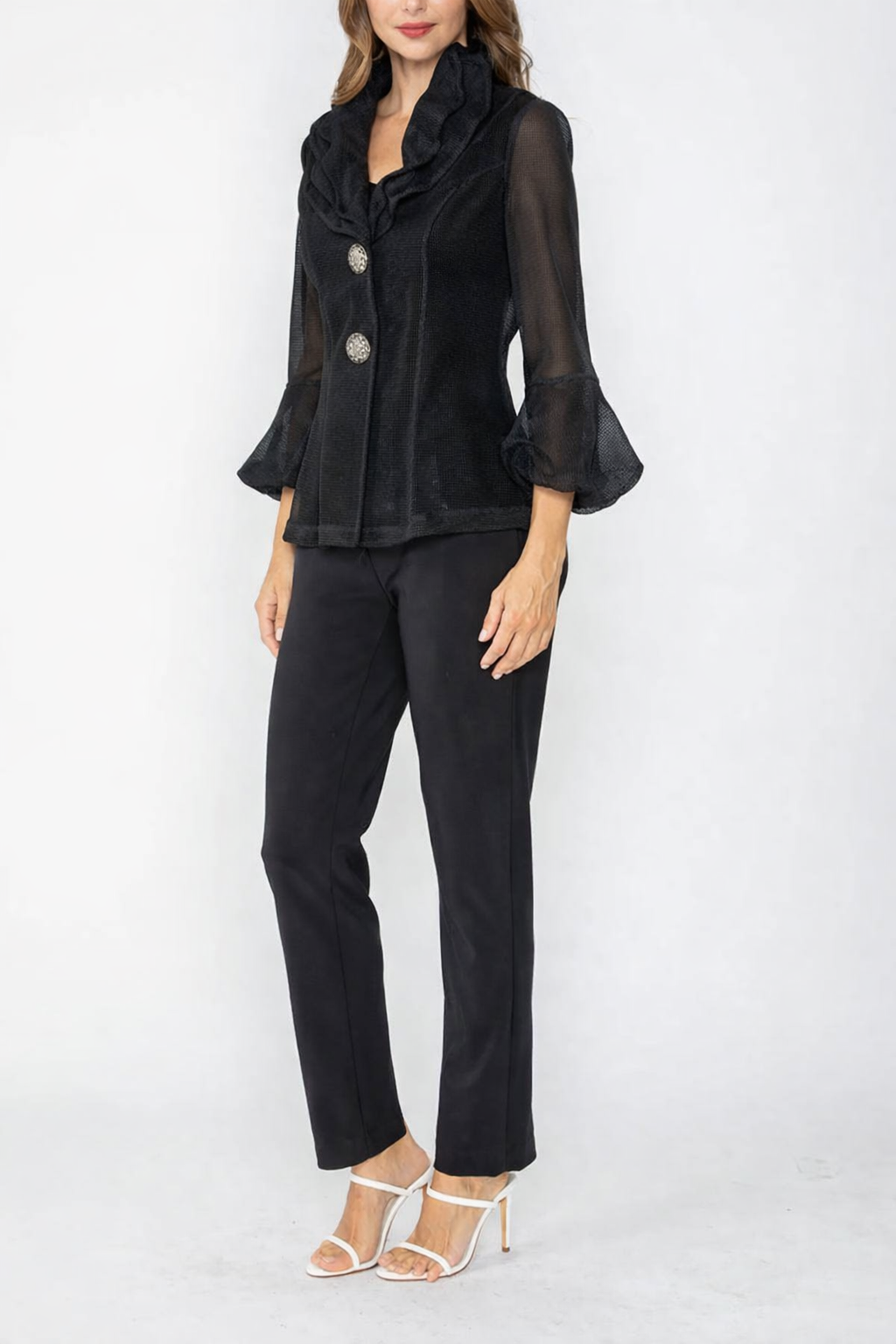 IC Collection Double Wire Collar Jacket-7697J