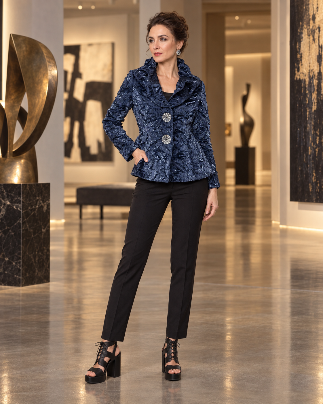 IC Collection Elegant Two-Button Jacket-IC-5505J