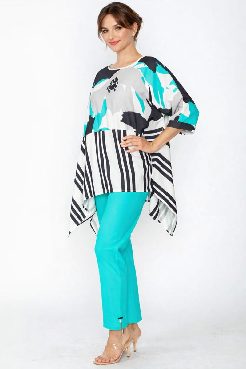 IC Collection Tunic With Mixed Print-7862T