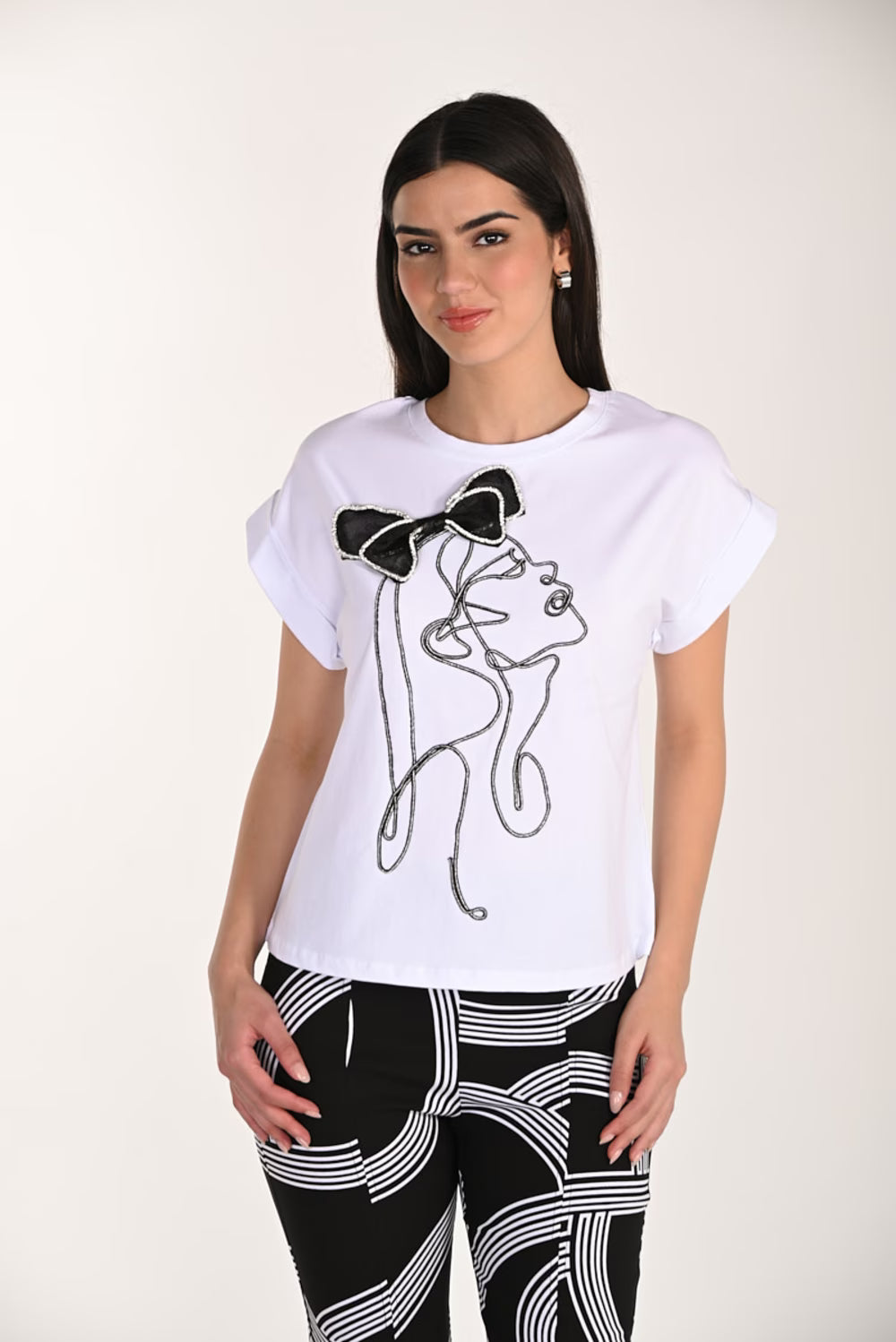 Frank Lyman Embellished Knit Top-266543