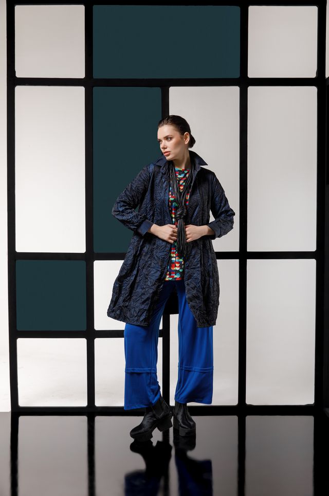 Kozan Aiko Shirt Dress-IL-1848-ROYAL