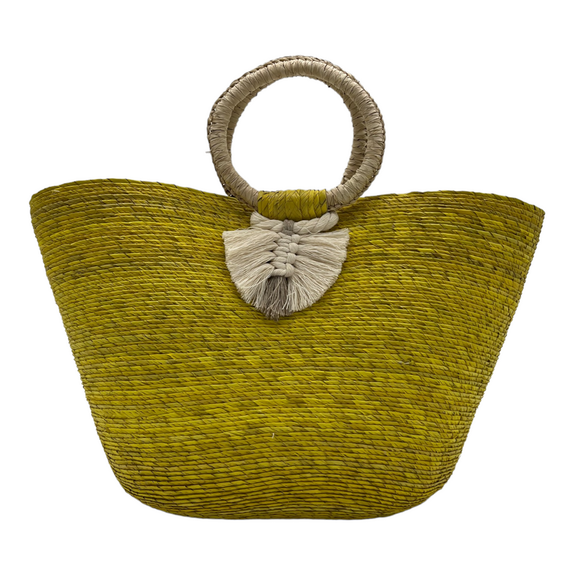 Chisme Woven Palm Beach Tote-CL-PALM