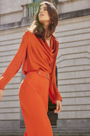 Joseph Ribkoff Tandoori Satin Top-233136