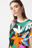 Joseph Ribkoff Multi-Colored Floral Top-JR-241137