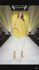 IC Collection Dot Print Asymmetrical Top-C1062T