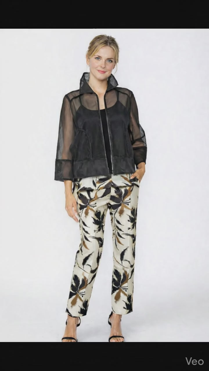 IC Collection Net Short Boxy Jacket-7661J