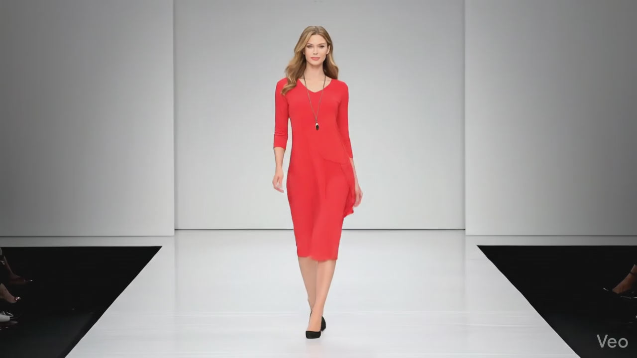 By JJ Reversible Stretch Jersey Shift Dress-IT-111