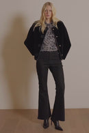 Joseph Ribkoff Bonded Faux Fur Boxy Jacket-254909