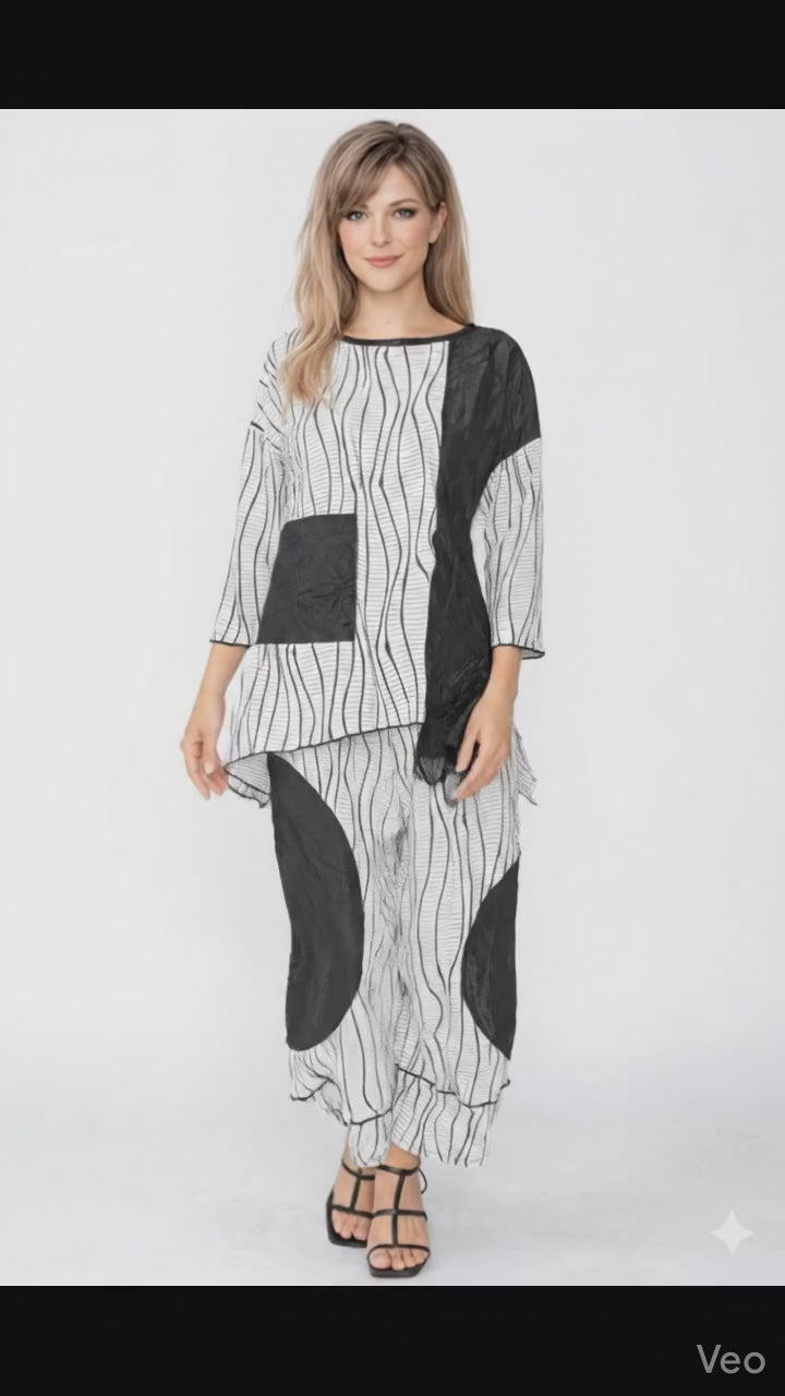 IC Collection Dolman Tunic With Patch - Women's Designer Top 7788T