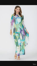 IC Collection Boat-Neck With Tie High And Low Top-7667T