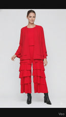 IC Collection Ruffle Statement Jumpsuit-7224JS