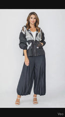 IC Collection ORGANZA HOODIE JACKET-7695J