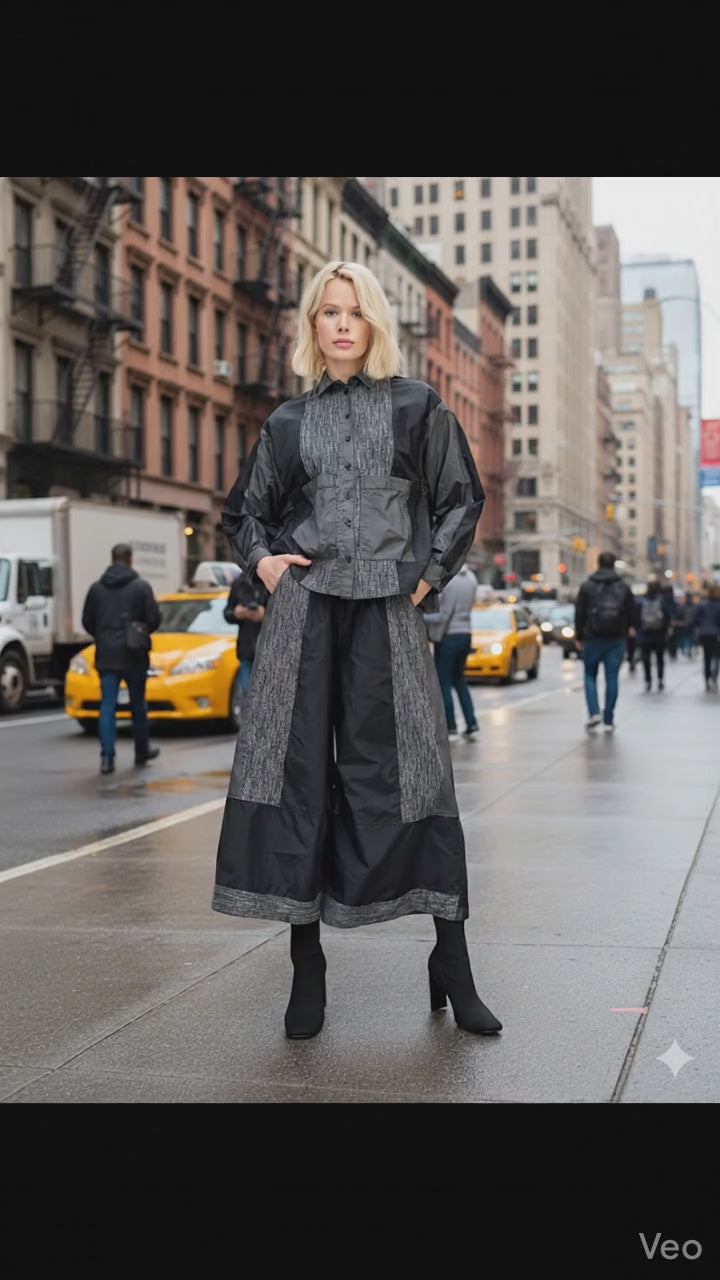 Alembika Tasset Wide Leg Pants, Iron-UP438I