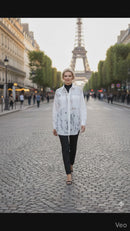 Joseph Ribkoff Cotton Lace Boxy Blouse With Embroidery-262952