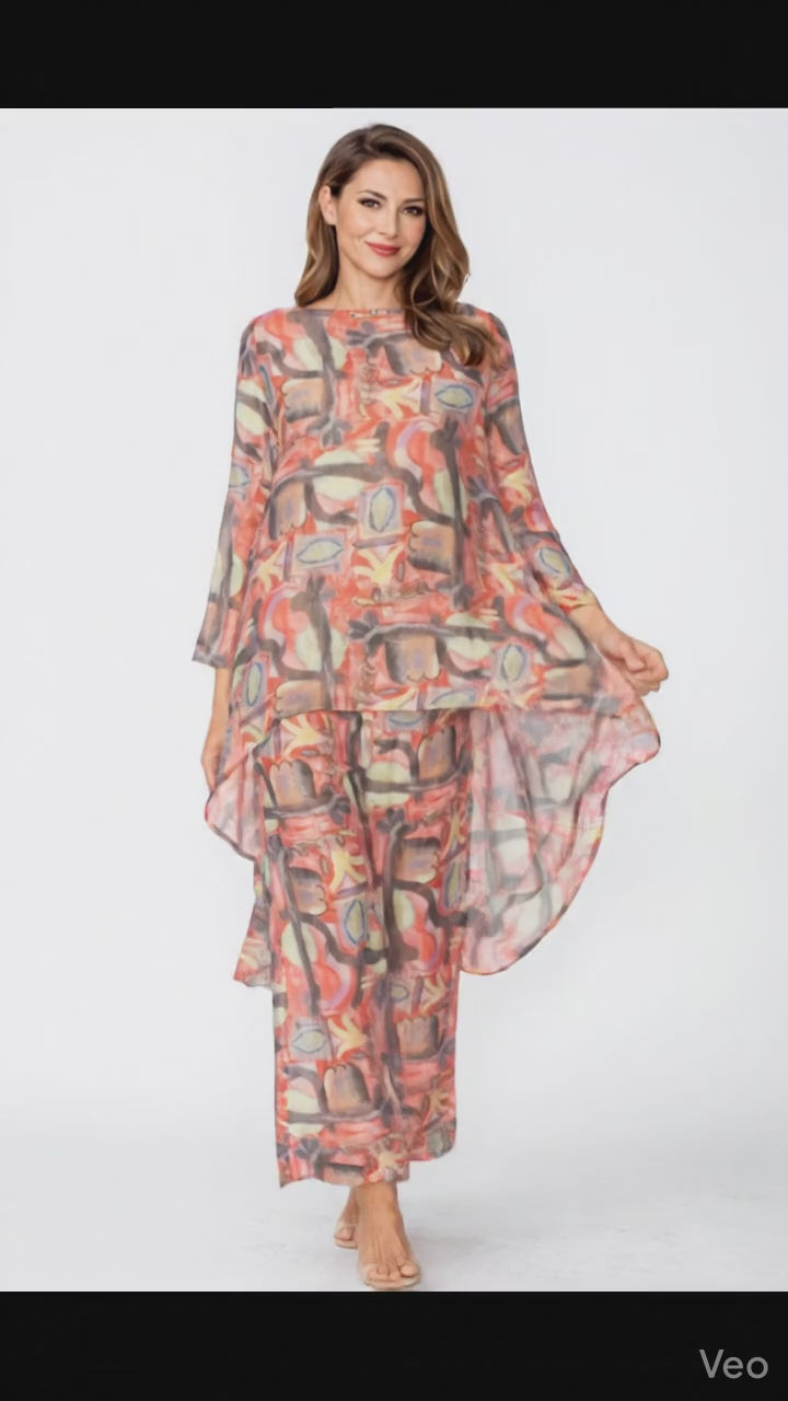 IC Collection Tencel Abstract Top-C1103T