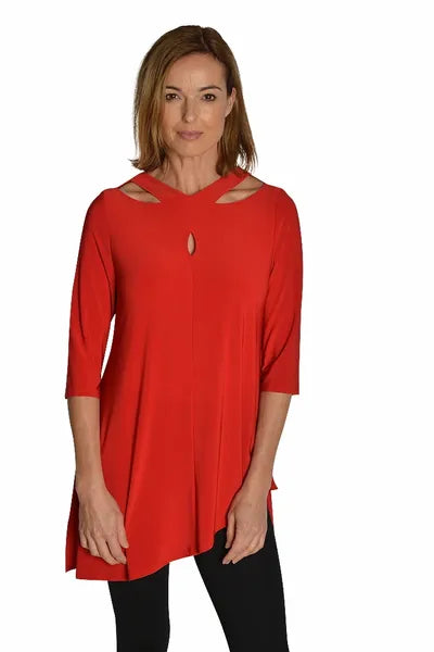 IC Collection Crisscross Front Tunic- IC-2251T