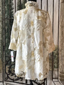 IC Collection Sheer Floral Jacket-IC-2277J