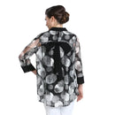 IC Collection Button Down Mesh Blouse-IC-3602B