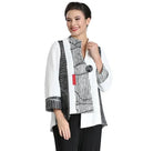 IC Collection Asymmetric One Button Jacket | Unique Apparel USA