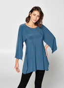 By JJ 3/4 Sleeve Batwing Tunic-IT-149-B