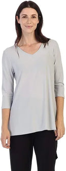 By JJ 3/4 Sleeve V-Neck Top-IT-122