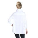 IC Collection White Button Down Blouse-IC-3758B-DUP