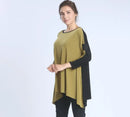 IC Collection Print Color Block Tunic-IC-4030T