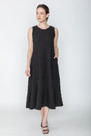 IC Collection Sleeveless Bottom Ruffle Dress-IC-4360D
