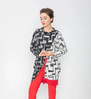 IC Collection Color Block Cowl Neck Tunic-IC-4434T