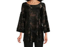 IC Collection Sheer Rose Graphic Tunic-IC-5456T