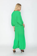 IC Collection Button Down V-Neck Top-IC-5659T