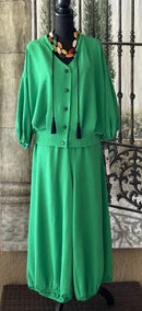 IC Collection Button Down V-Neck Top-IC-5659T