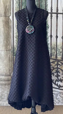 IC Collection Textured Back Zip Dress-IC-5635D