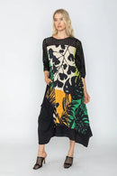 IC Collection Long Sleeve Safari Dress-IC-5000D