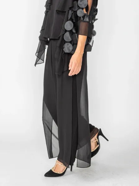 IC Collection Chiffon Layered Pant-IC-4659P