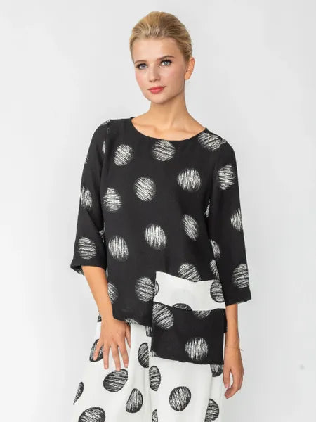 IC Collection Pocket Scratch Tunic | Unique Apparel USA