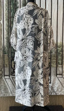 IC Collection Mesh Floral Sketch Long Jacket-IC-6169J