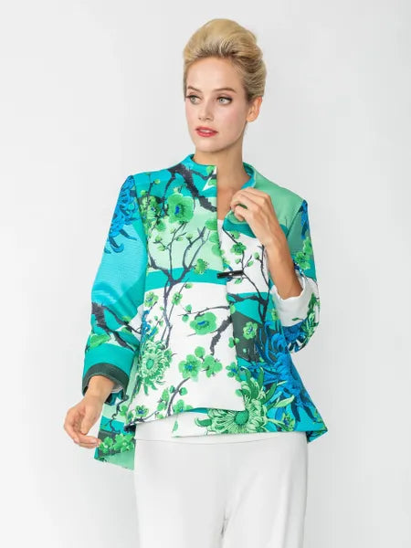 IC Collection Blossom One Button Jacket-IC-6161J – Unique Apparel USA